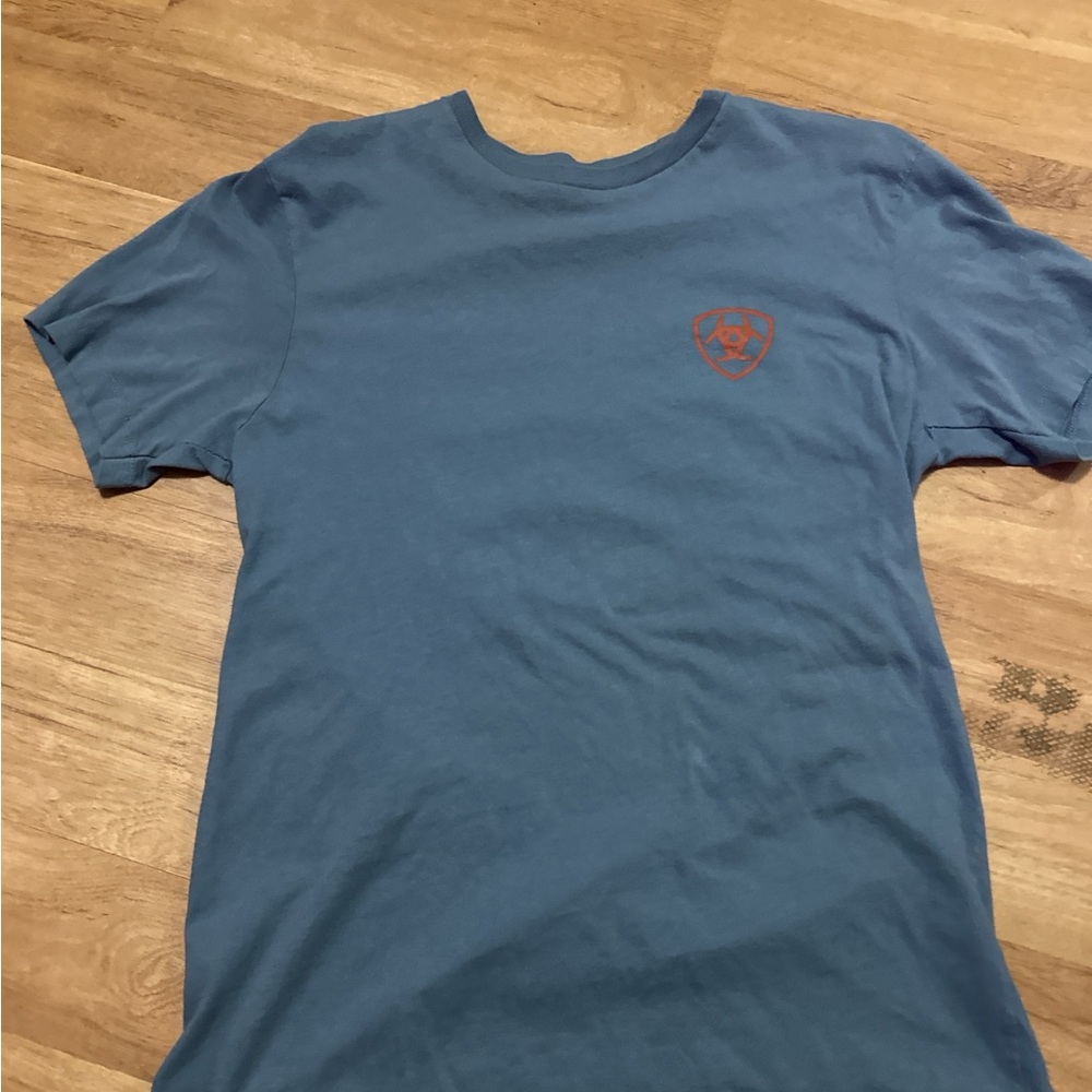 Ariat Blue and Red Short Sleeve Tee